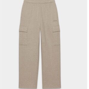 Aritzia Taupe mega cargo sweatfleece Utility Pants Heather nomad taupe